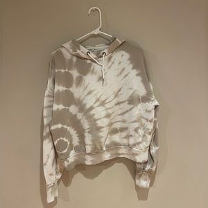 Z Supply - Eva Spiral Tie Dye Hoodie Taupe